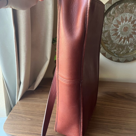 Vintage COACH Cognac “Lexington” Leather Briefcase Unisex Excellent Condition - Picture 14 of 16